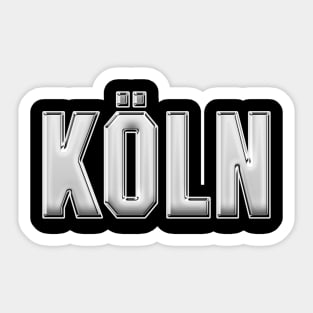 Köln Stadt Retro Kölner Schriftzug Ruhrgebiet Sticker